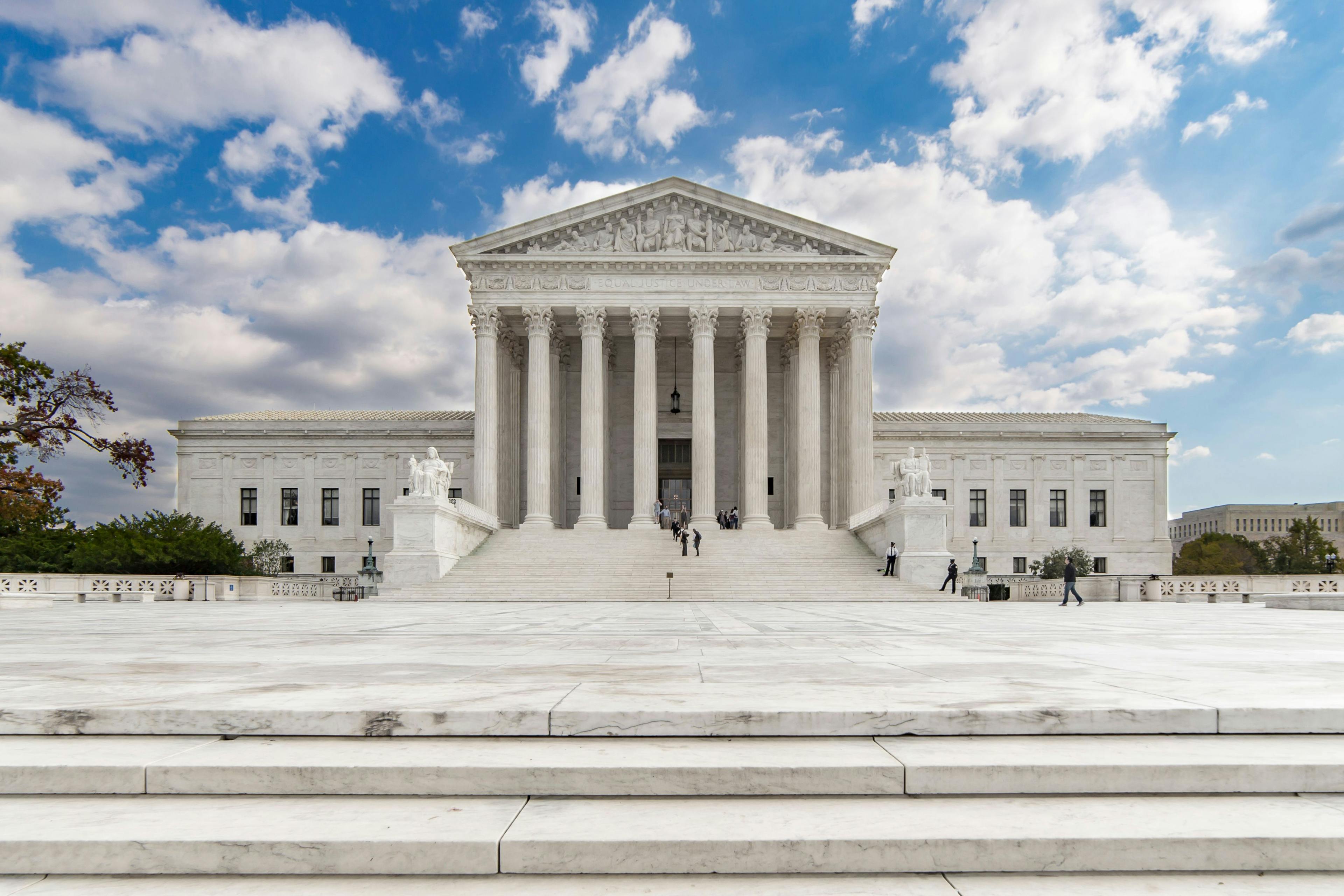 image of the front of the supreme court 
