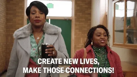 Abbott Elementary making connections gif